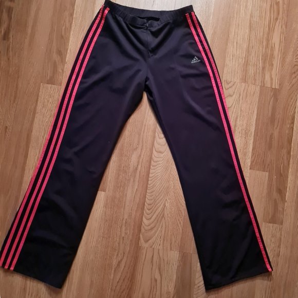 ADIDAS Climalite Black Joggers Track Pants leggings sz Small - Picture 3 of 12